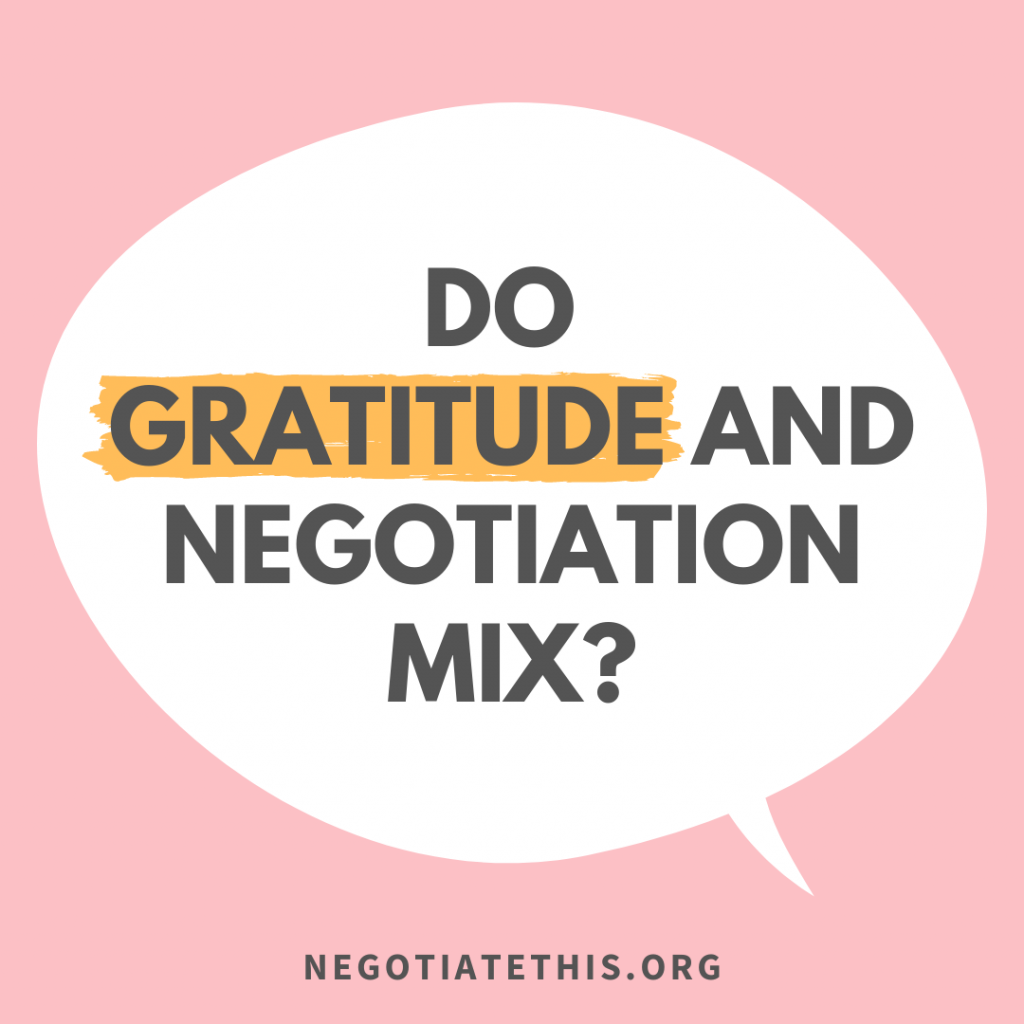 negotiation gratitude