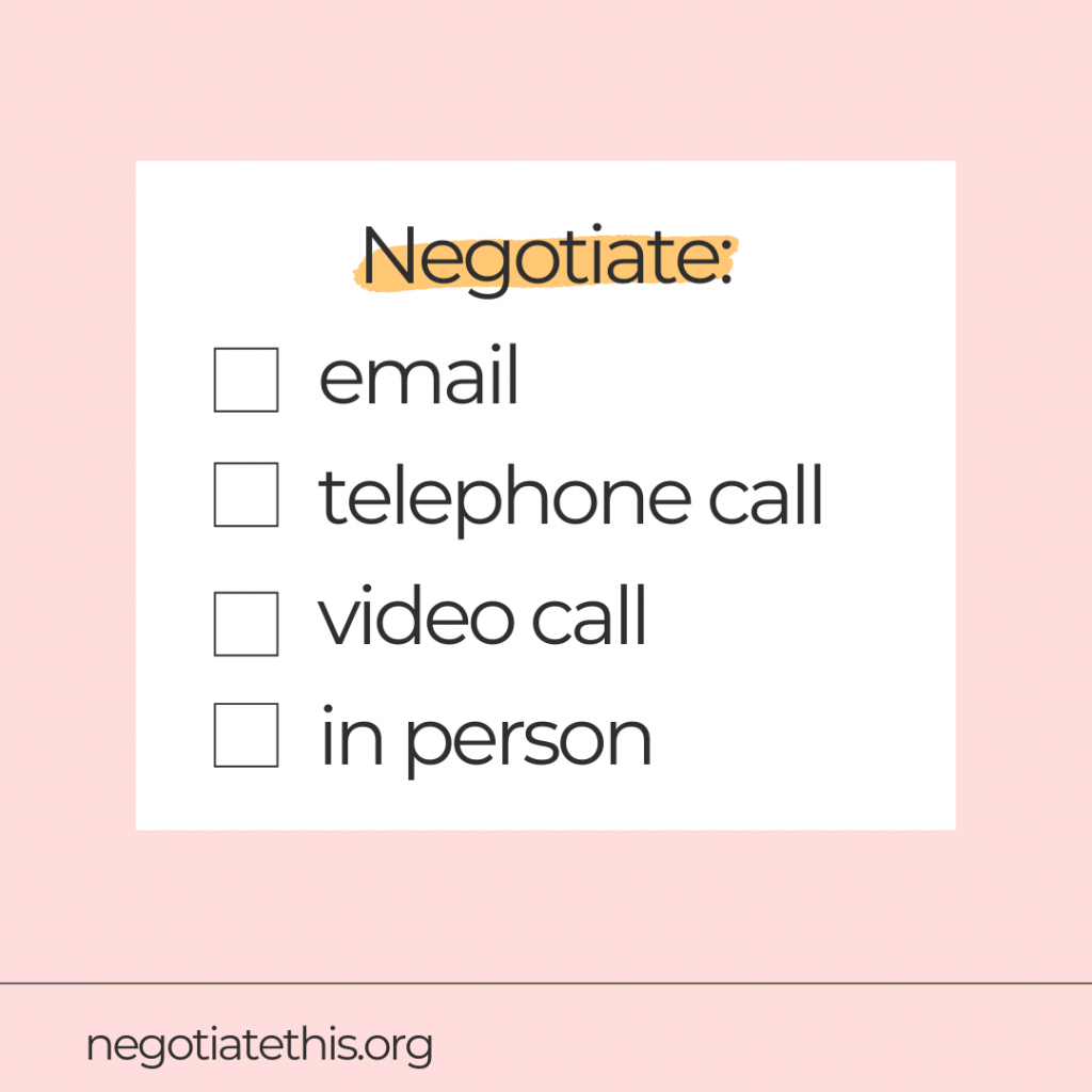 methods for negotiating best and worst