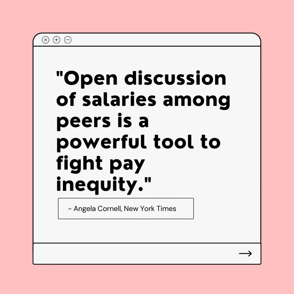 open discussion of salaries