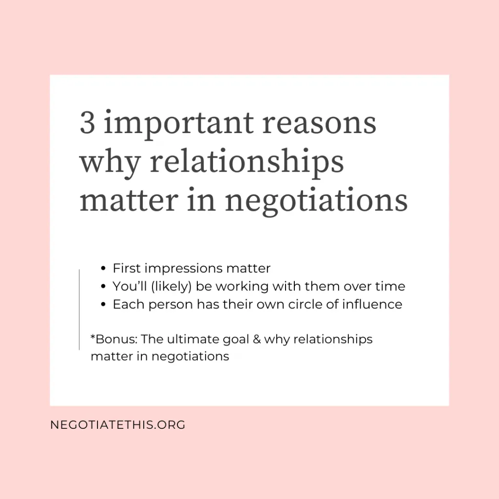 3 important reasons why relationships matter in negotiations