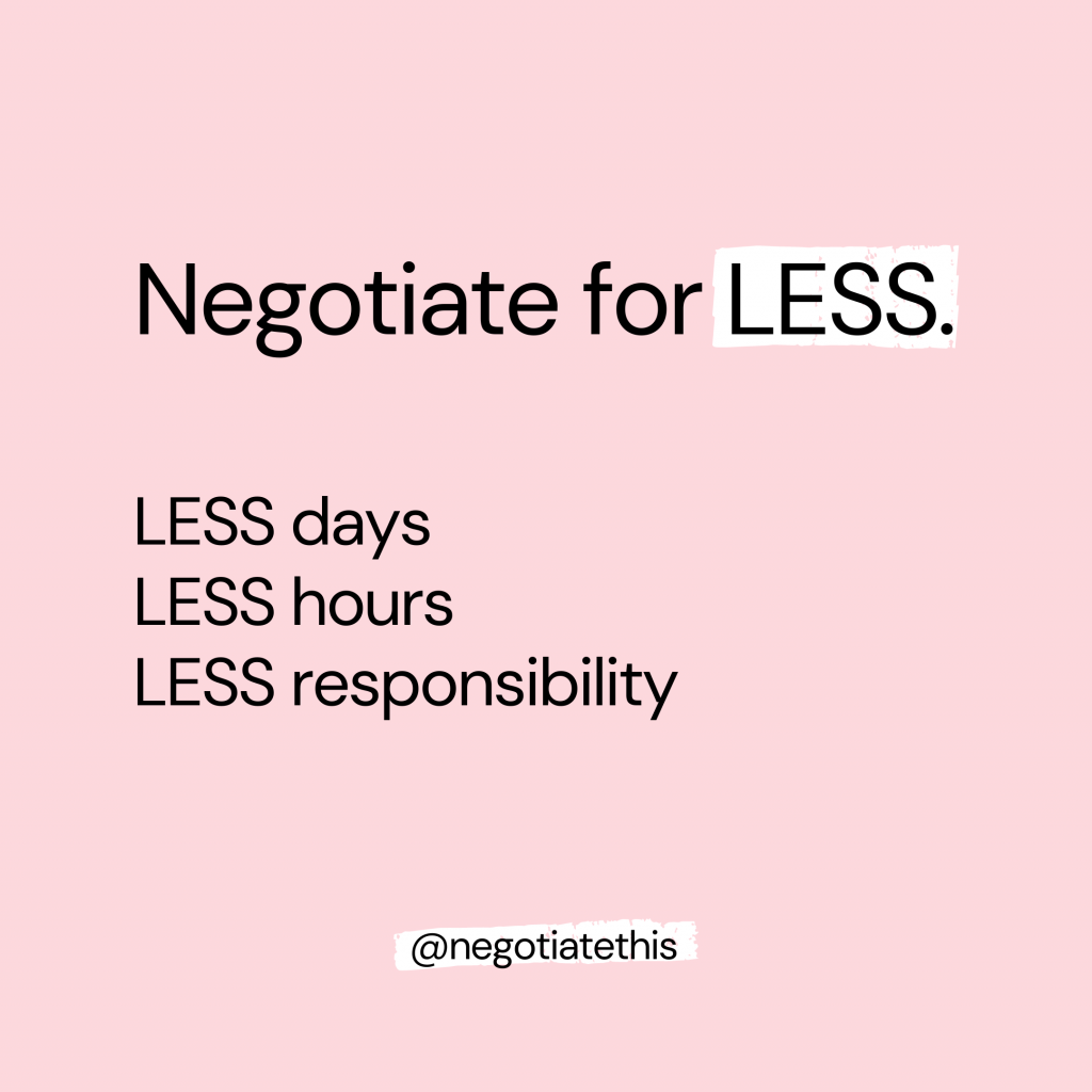 negotiate for less