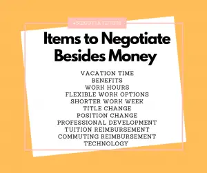 Items to Negotiate Besides Money