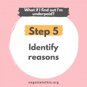 step 5: identify reasons