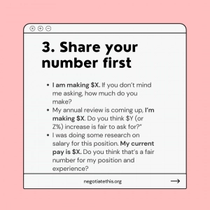 share your number first