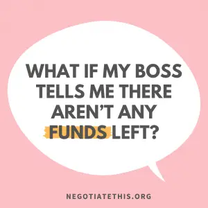 what if my boss tells me there aren't any funds left