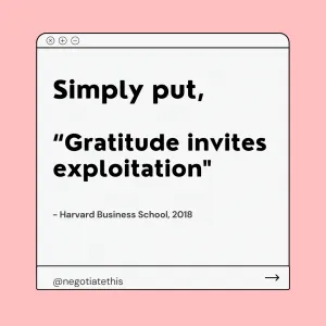 Gratitude invites exploitation