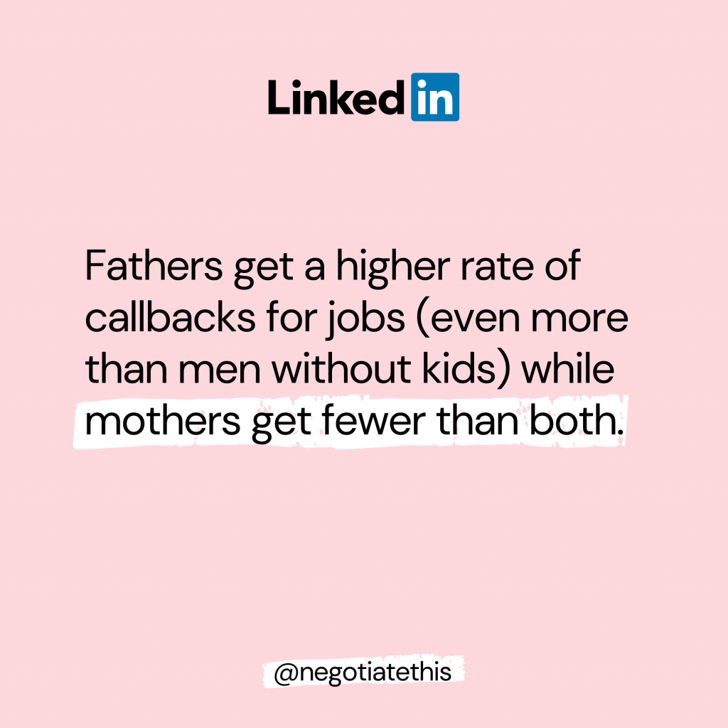 fathers get a higher rate of callbacks for jobs