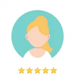 animated person image with 5 stars