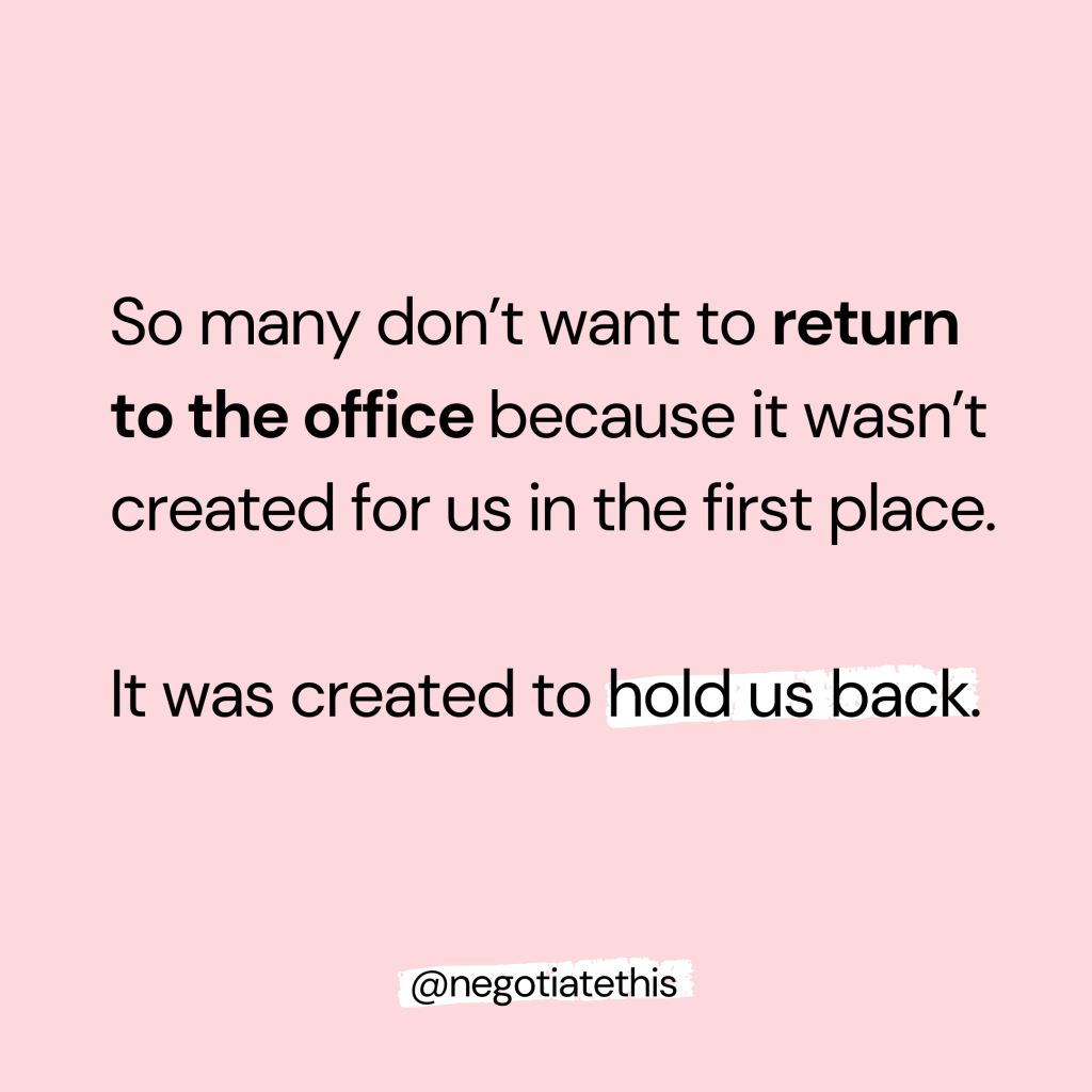 return to the office